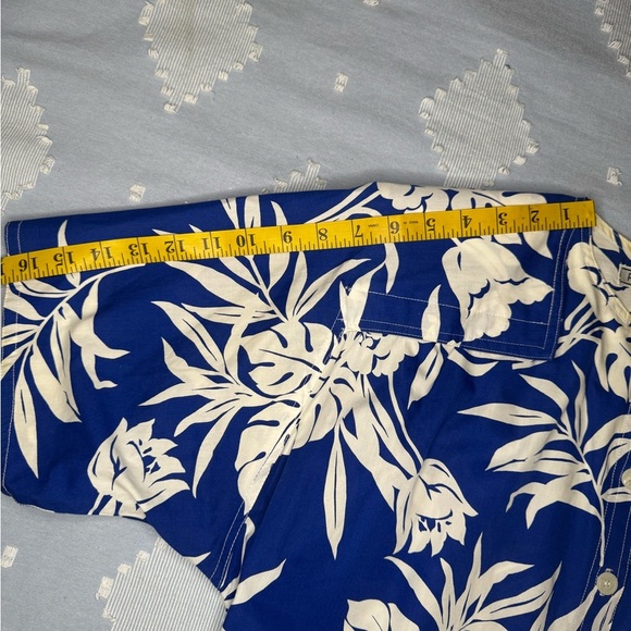 Rondina Blue and White A-Line Skirt With Same Pattern Blouse Resort Wear - Picture 13 of 16